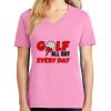 Ladies Core Cotton V Neck Tee Thumbnail