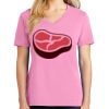 Ladies Core Cotton V Neck Tee Thumbnail