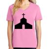 Ladies Core Cotton V Neck Tee Thumbnail