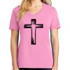Ladies Core Cotton V Neck Tee Thumbnail